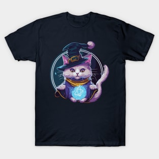 Wizard Cat Ponders The Orb T-Shirt